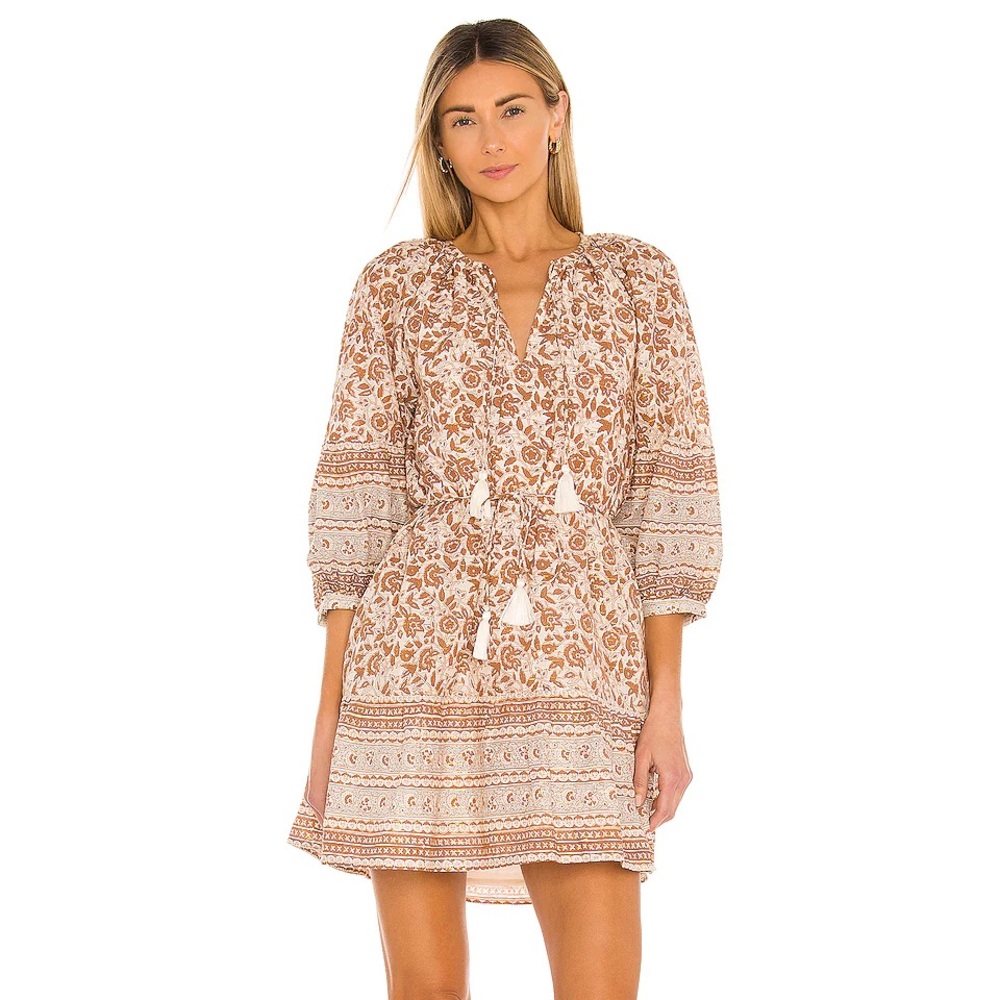 Cleobella Rosy Mini Dress | Tamil Block Print | XS Small Medium | NWT